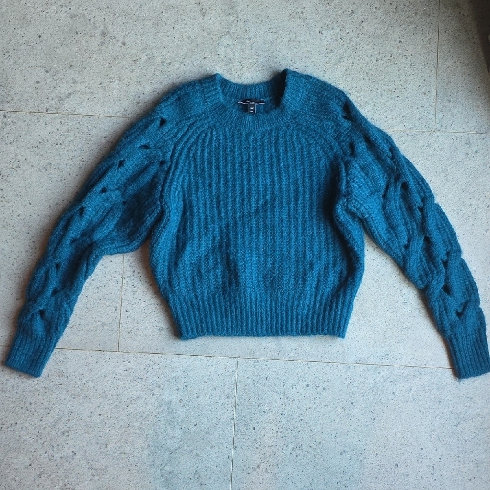 Express Teal Knit Sweater